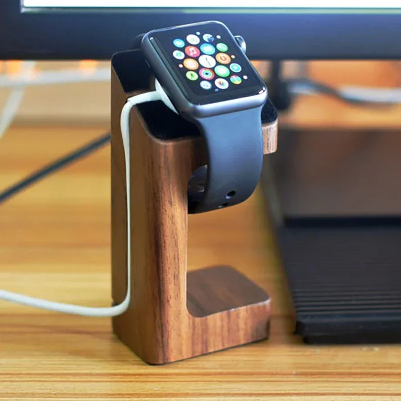 Smartwatch Apple Watch - Ahşap Apple Watch Şarj Standı Smartwatch