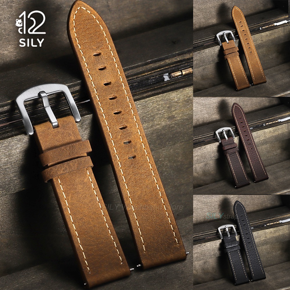 Smartwatch Vintage Watches For Women - 20/22mm Dana Derisi Deri saat kayışı
