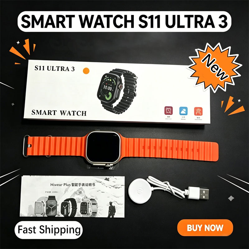 Watch Smartwatch Android - S11 Ultra 3 Akıllı Saat Erkekler