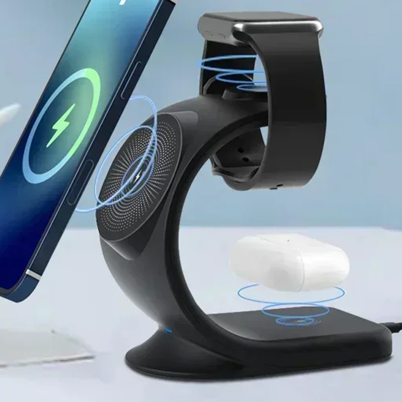 Smartwatch Apple Watch - Manyetik Kablosuz Şarj Cihazı 3'ü 1