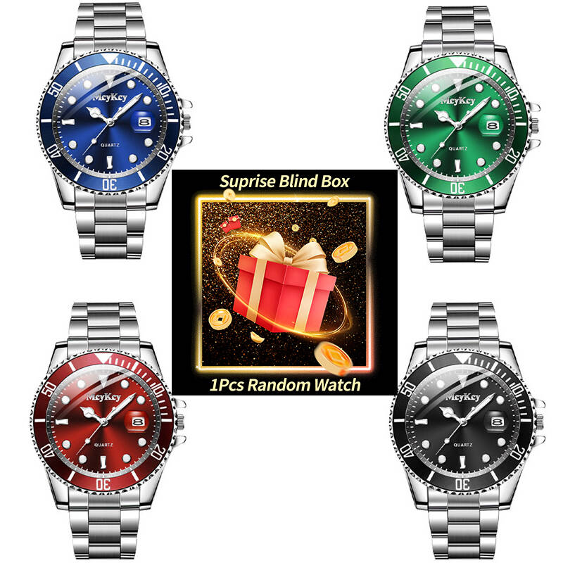 Analog Quartz Watch - 1 Adet Sürpriz Gizemli Saat Kör