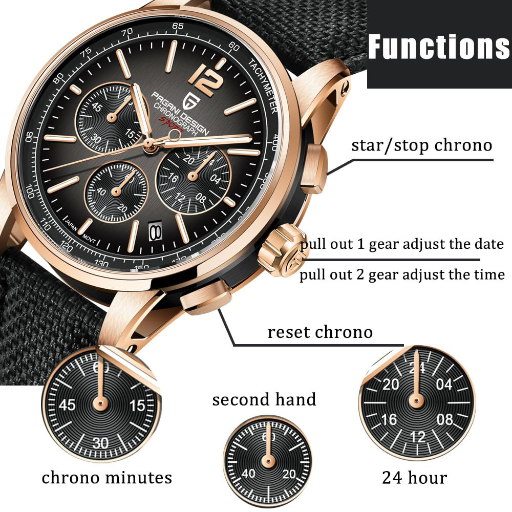 Anti-Magnetic Watch - PAGANI DESIGN Yeni Erkek Saati 41mm