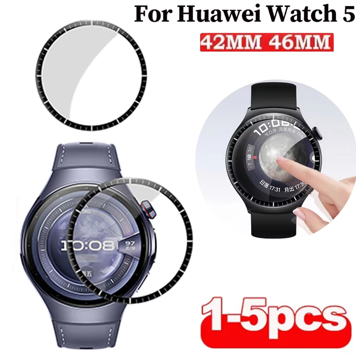 Smartwatch Watch Huawei - 1-5 adet yumuşak ekran koruyucusu için