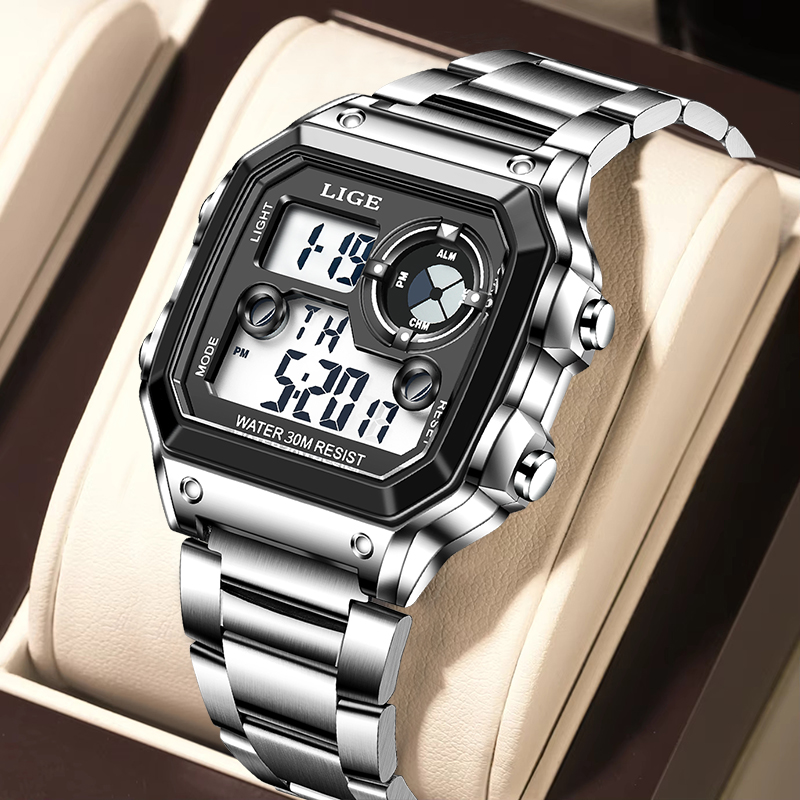 Analog Quartz Watch - LIGE Moda Rahat Elektronik Erkek Izle