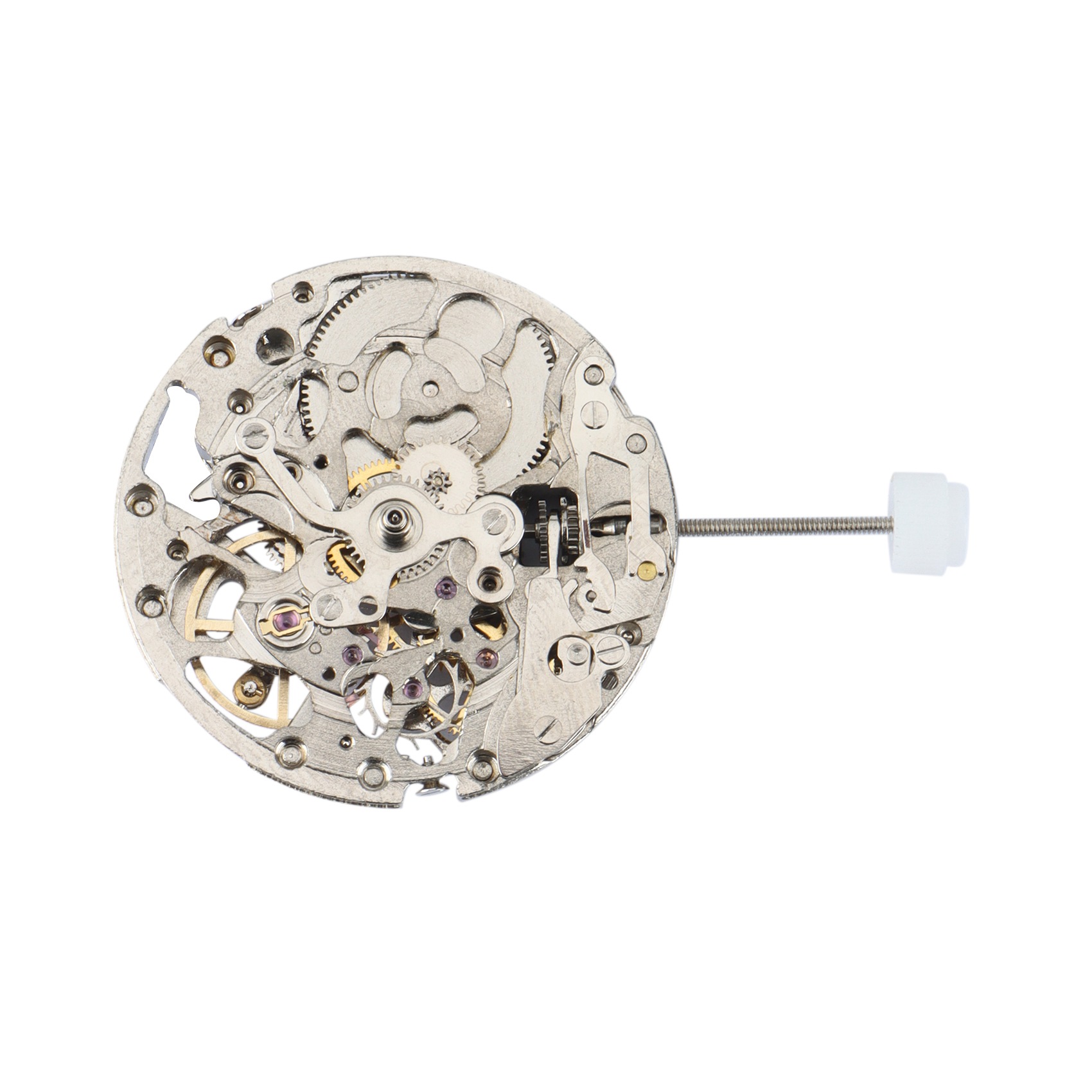 Skeleton Mechanical Watch - Miyota 8N24 Saat Aksesuarları için 25.6Mm