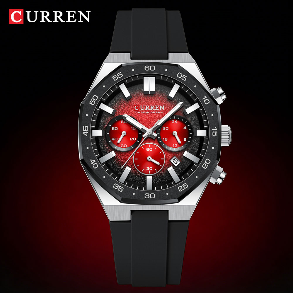 Analog Quartz Watch - CURREN Moda Rahat Erkekler spor saat