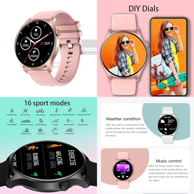 Watch Smartwatch Android - SENBONO MAX8 Erkekler Akıllı Saat Kadınlar