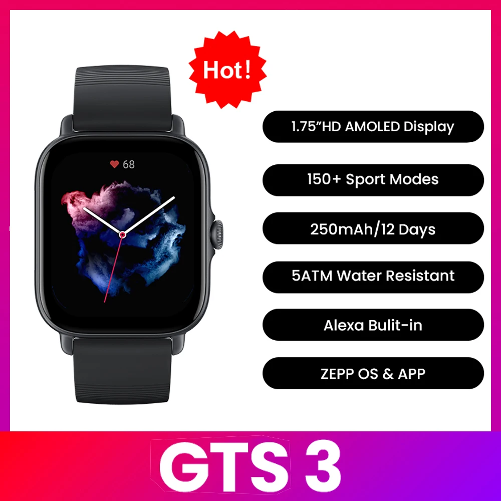 Smartwatch Refurbished Watches - Amazfit GTS 3 Akıllı Saat 5ATM