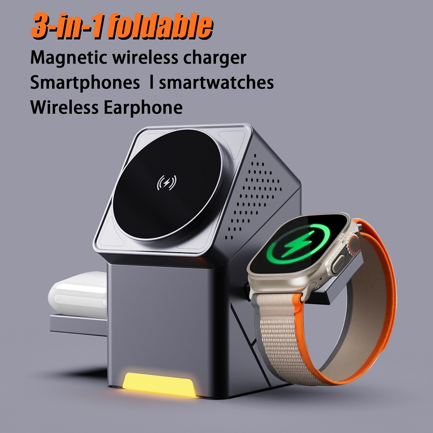 Smartwatch Apple Watch - 3'ü 1 Arada Manyetik Kablosuz Şarj
