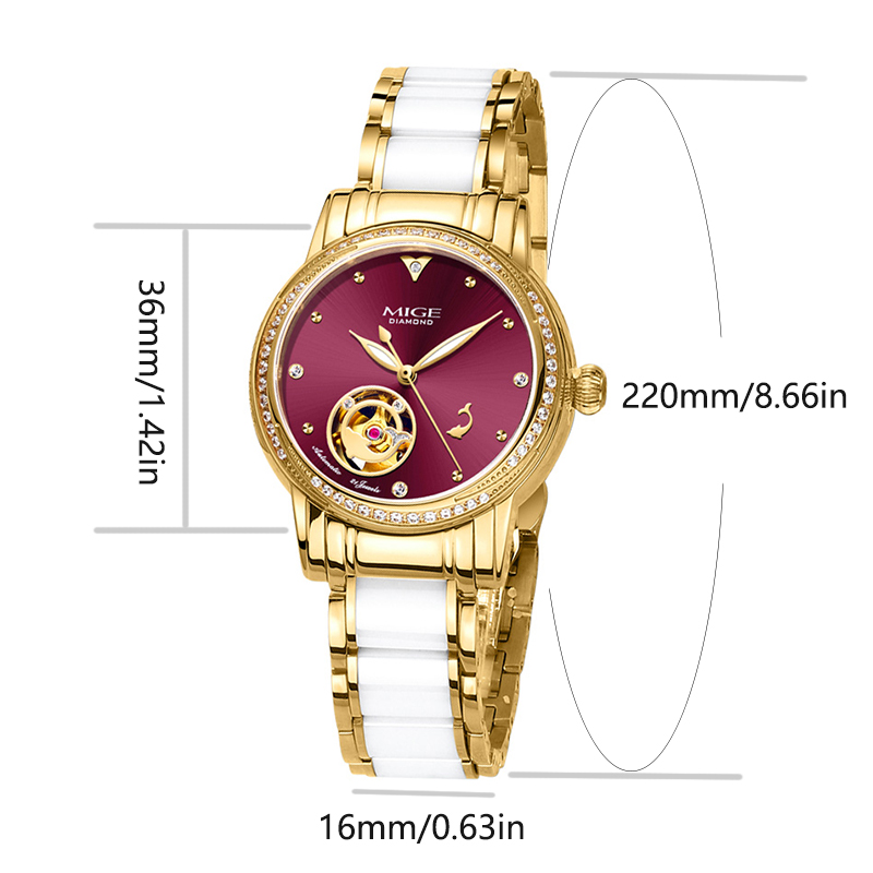 MIGE Bayanlar İskelet Otomatik - Skeleton Mechanical Watch incelemesi ve fiyatı