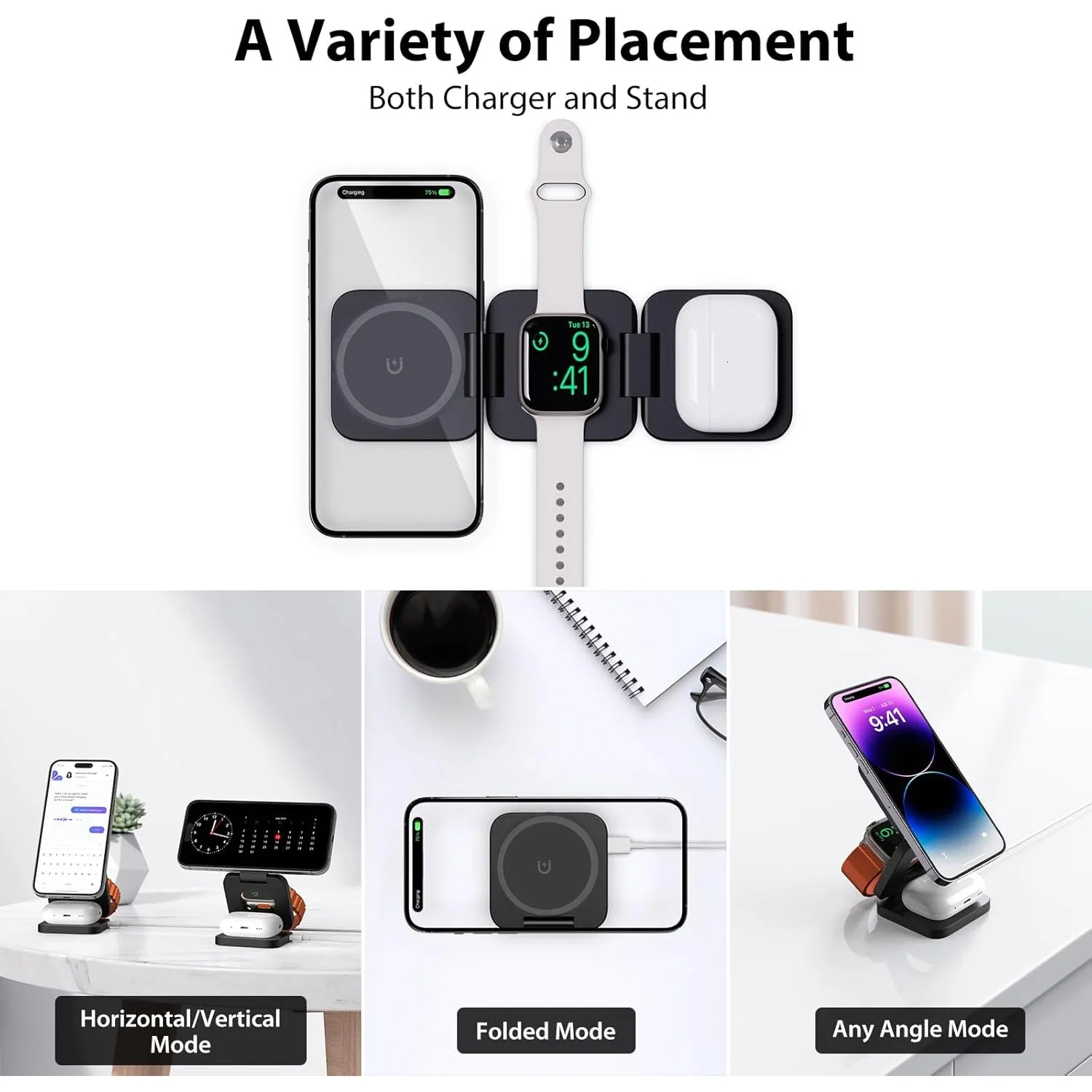 Katlanabilir 3'ü 1 Arada Hızlı - Smartwatch Apple Watch incelemesi ve fiyatı
