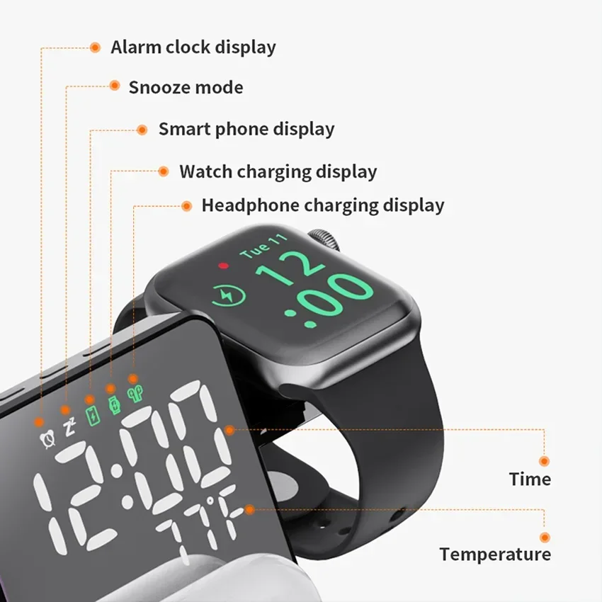 Kablosuz Şarj Cihazı Alarm Saa - Watches Smartwatch Samsung incelemesi ve fiyatı