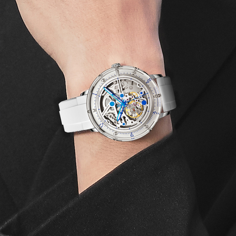 Yeni Özelleştirilmiş Erkek Mek - Skeleton Mechanical Watch incelemesi ve fiyatı
