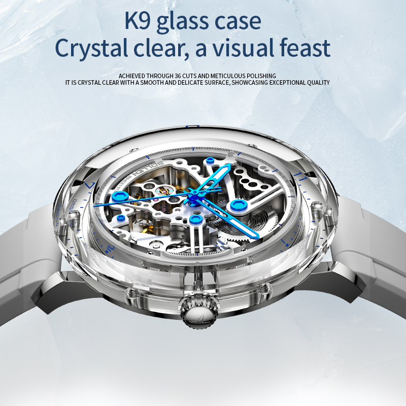 Yeni Özelleştirilmiş Erkek Mek - Skeleton Mechanical Watch incelemesi ve fiyatı