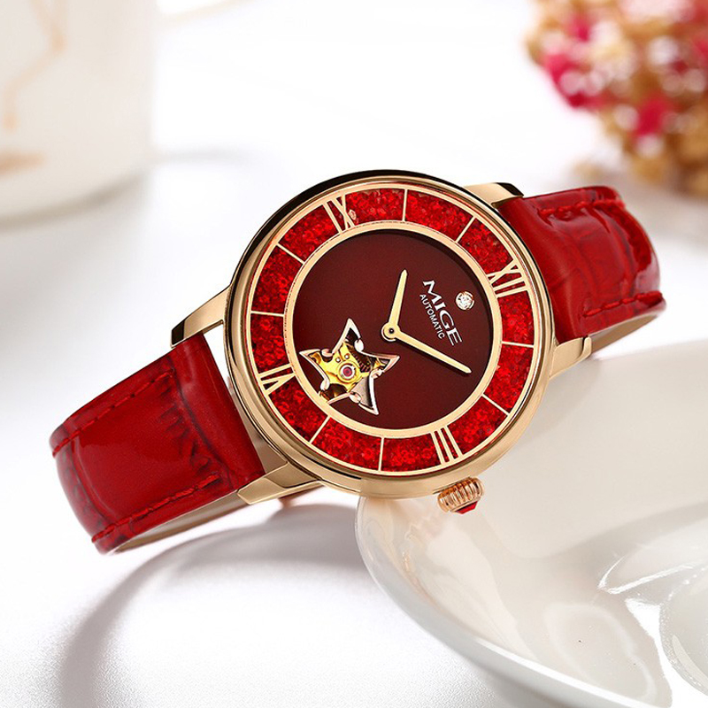 MIGE Bayanlar Yıldız İskelet O - Skeleton Mechanical Watch incelemesi ve fiyatı