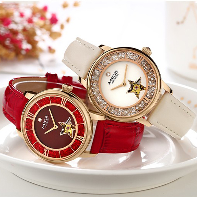 MIGE Bayanlar Yıldız İskelet O - Skeleton Mechanical Watch incelemesi ve fiyatı