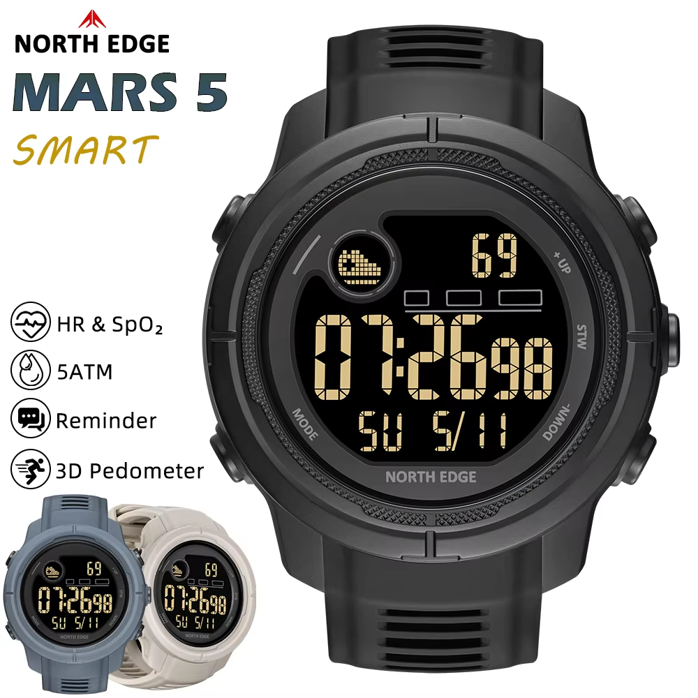 NORTH EDGE NEW MARS 5 Erkek Di - Smartwatch Digital Watches For Women incelemesi ve fiyatı