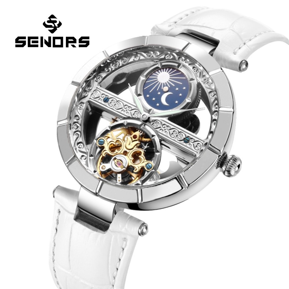 Lüks kadın su geçirmez iskelet - Skeleton Mechanical Watch incelemesi ve fiyatı