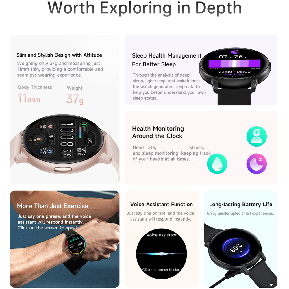 BT Çağrı Akıllı Saat Kadın Spo - Smartwatch Ladies Watches For Women incelemesi ve fiyatı