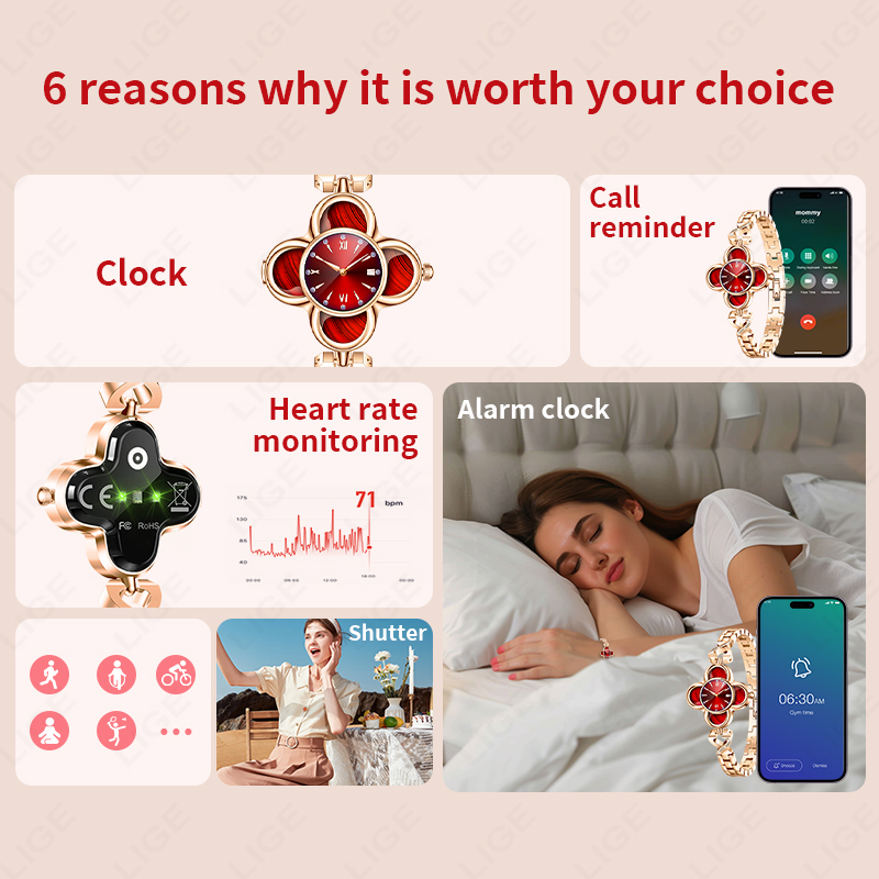 LIGE Kuvars Akıllı Saat AI Bil - Smartwatch Digital Watches For Women incelemesi ve fiyatı
