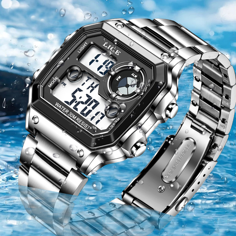 LIGE Moda Rahat Elektronik Erk - Analog Quartz Watch incelemesi ve fiyatı