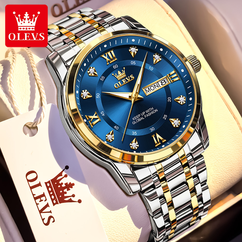 OLEVS Marka Moda erkek saatler - Analog Quartz Watch incelemesi ve fiyatı