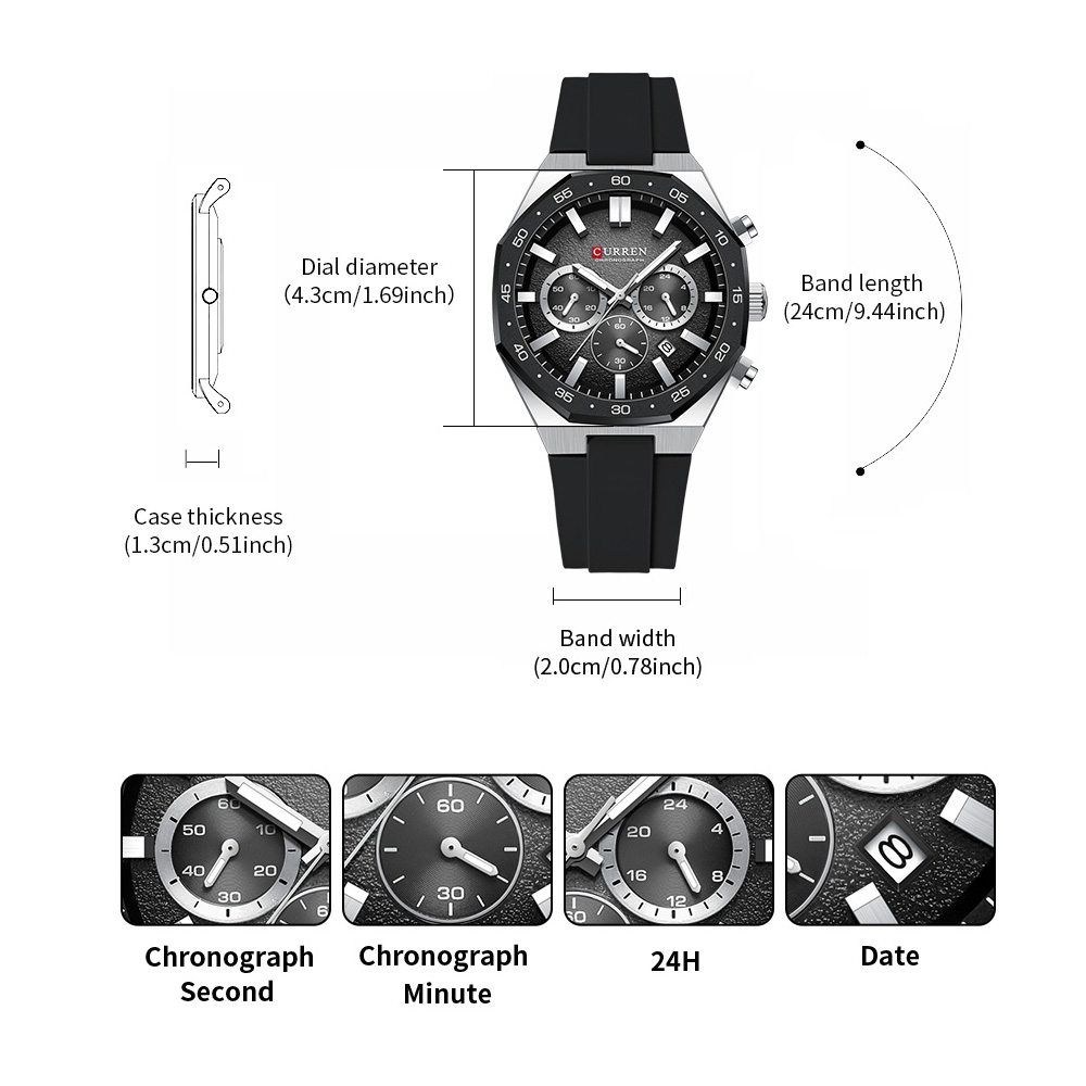 CURREN Moda Rahat Erkekler spo - Analog Quartz Watch incelemesi ve fiyatı