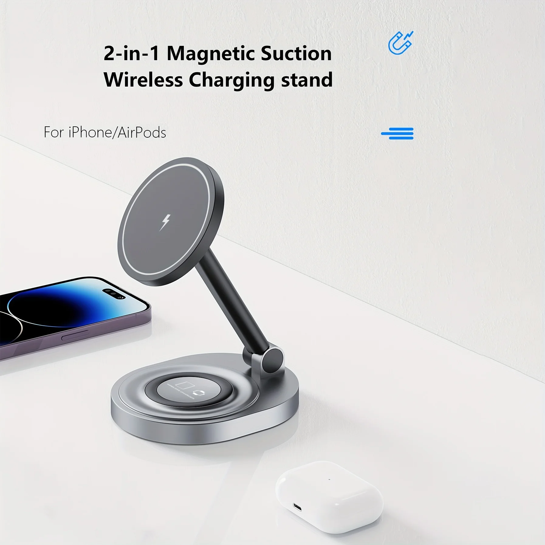 2 In 1 Manyetik Kablosuz Şarj  - Smartwatch Apple Watch incelemesi ve fiyatı