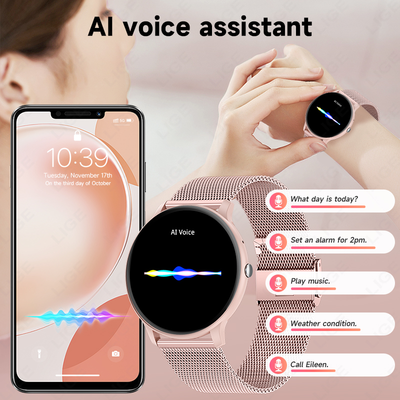 LIGE Su Geçirmez Kadın Akıllı  - Smartwatch Ladies Watches For Women incelemesi ve fiyatı