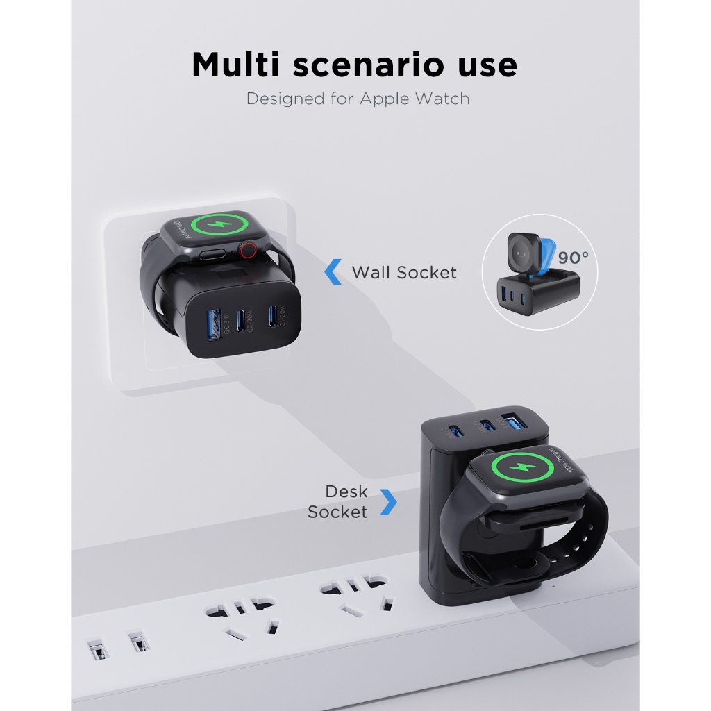 Oatsbasf 4'ü 1 Arada QC3.0 Hız - Smartwatch Apple Watch incelemesi ve fiyatı