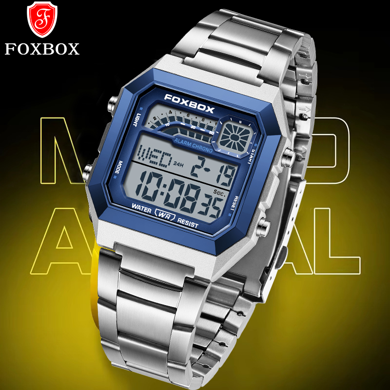 FOXBOX Moda Lüks Dijital Erkek - Analog Quartz Watch incelemesi ve fiyatı