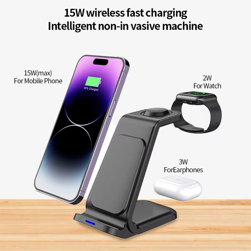 15W 3'ü 1 Arada Kablosuz Şarj  - Smartwatch Apple Watch incelemesi ve fiyatı
