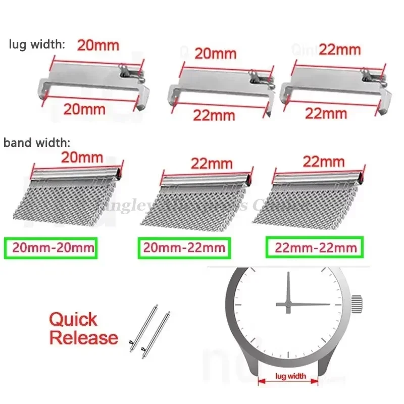 2 adet saat kayışı adaptörleri - Replacement Watch Bracelet incelemesi ve fiyatı
